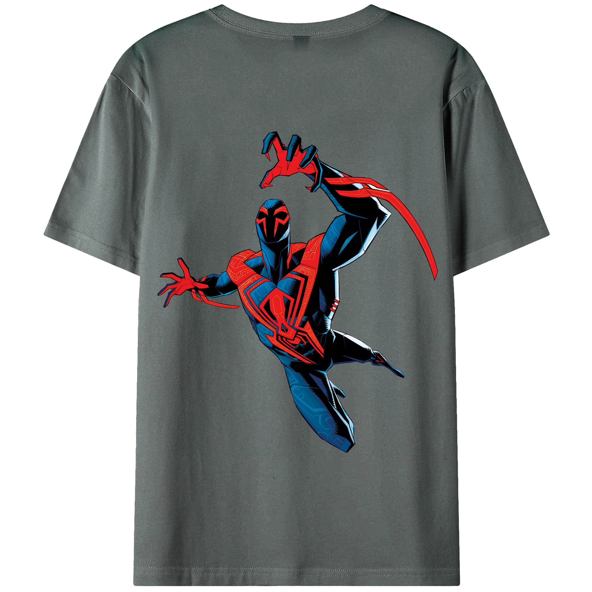 （画像用） Spider Man スパイダーマン 綿100％半袖Tシャツ（背面プリント）